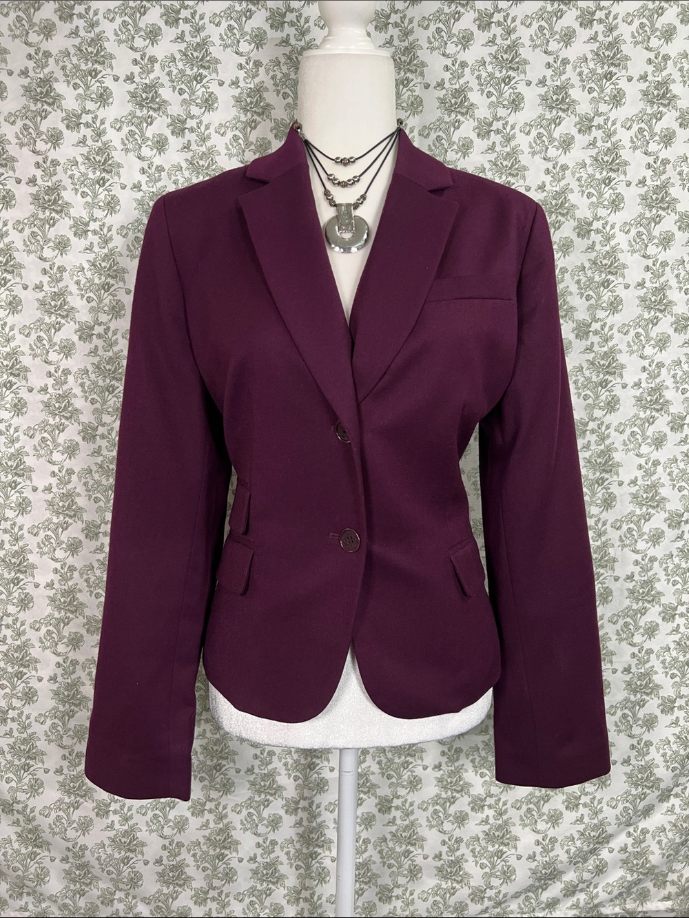 TALBOTS Women's Plum Tailored Blazer Jacket, Size (10)